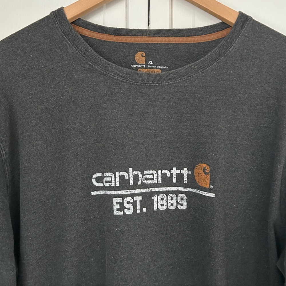 Carhartt Men’s XL Relaxed Fit Long Sleeve Heavy Duty Crew Neck Tee